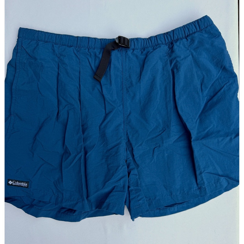 Columbia Sportswear Nylon Mesh Lined Swim Trunks Blue XL Gorpcore